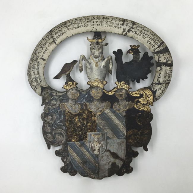 Wappenschild - Franz Ferdinand, Graf von und zu Sprinzenstein und Neuhaus (1671 - 1728)